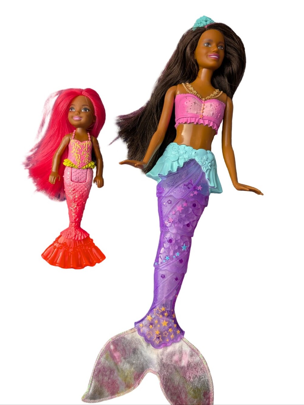 2 For $20 🩷 Barbie Dreamtopia Mermaid Lot - Barbie & Chelsea Mermaid Dolls
